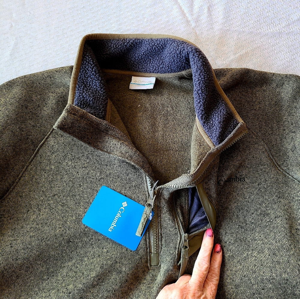 🥳FINAL SALE👍❄️NWT‼️ Columbia brand Canyon Point 1/2 Zip Sweater Fleece - Picture 6 of 12